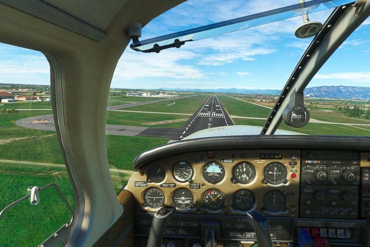 Microsoft Flight Simulator a Brescia