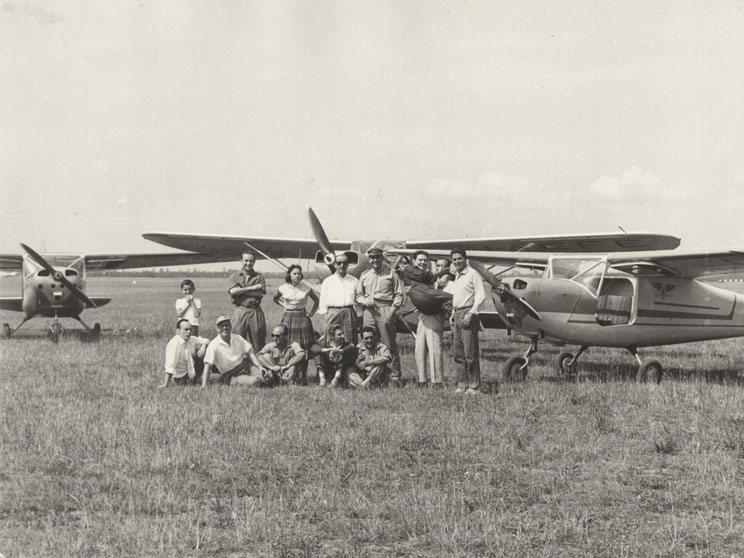 Foto storica dell'Aero Club Brescia