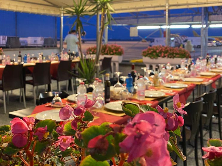 Il ristorante dell'Aero Club Brescia